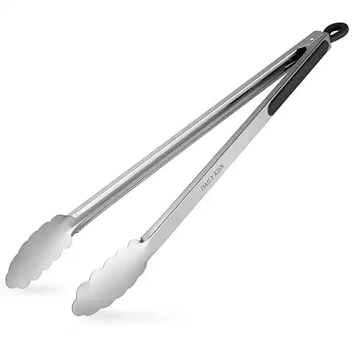 17-Inch Extra Long Stainless Steel BBQ Tongs