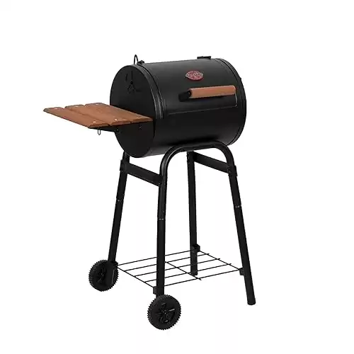 Char-Griller Super Pro Black Barrel 30-Inch Charcoal Grill