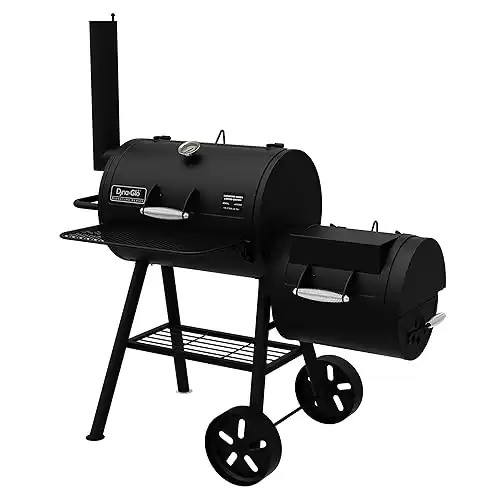 Dyna-Glo Signature SeriesBarrel Charcoal Grill & Side Firebox