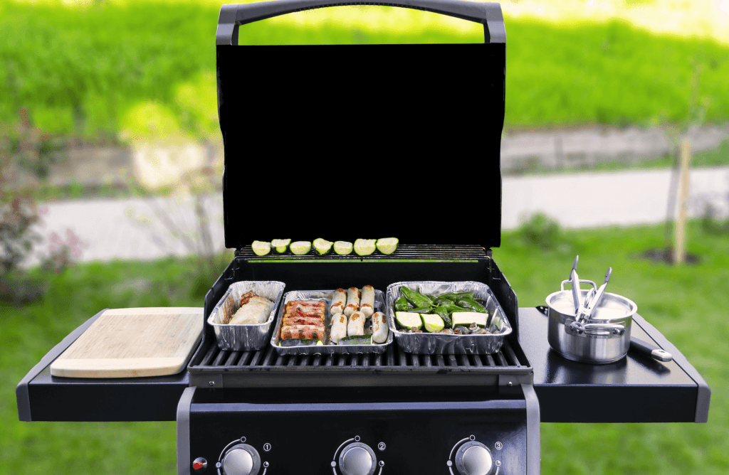 3 burner gas grill