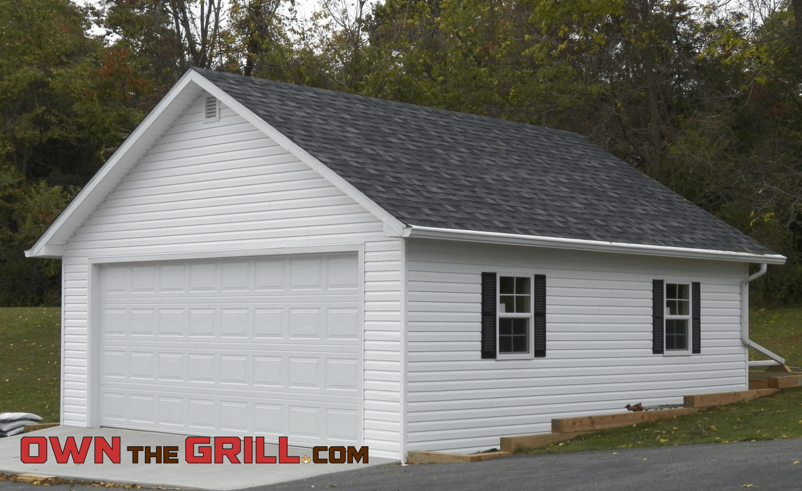 electric smoker in garage