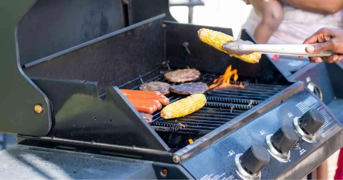 grilling on propane gas grill