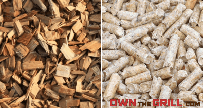 wood chips vs wood pellets